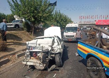 تصادف زنجیره‌ای در آزادراه کرج تهران، ۱۰ مصدوم برجای گذاشت